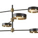 Oralee 6 Light 43 inch Black / Brass / Black Chandelier Ceiling Light